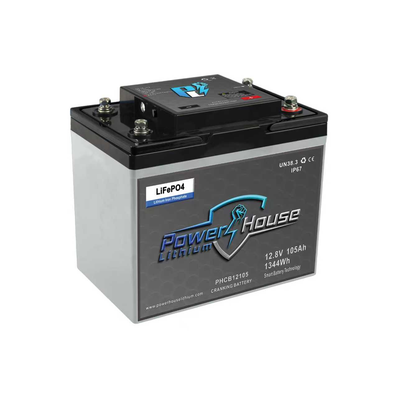 BATTERYバッテリー 24V 105Wh 12V 105Ah Cranking Battery | PowerHouse Lithium