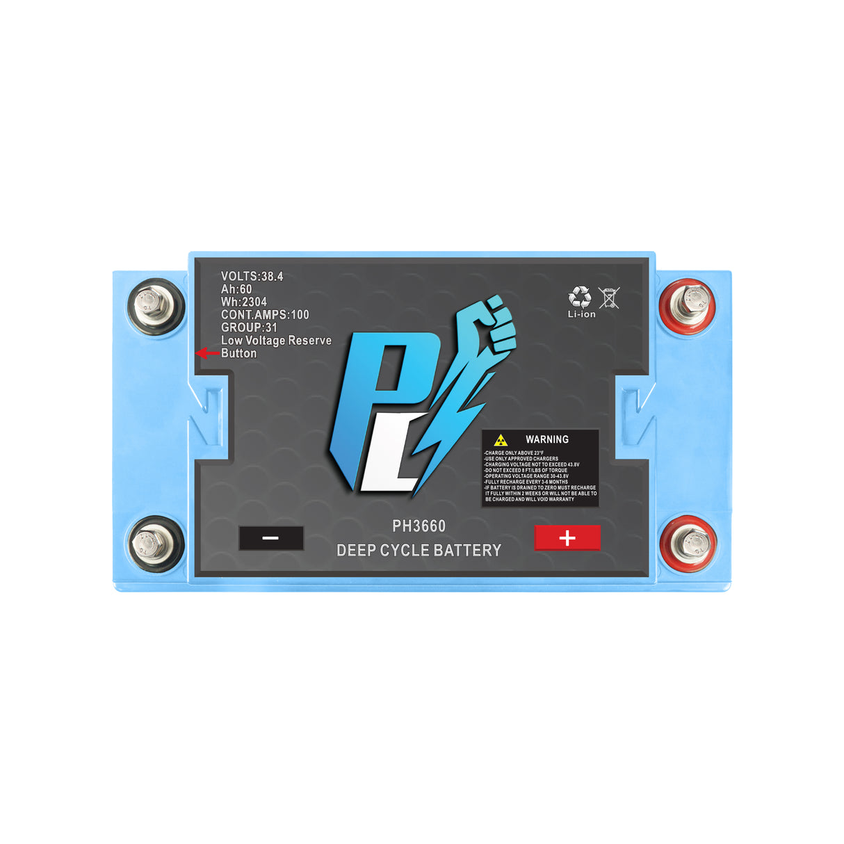 PowerHouse Lithium 36V 60Ah Deep Cycle Battery