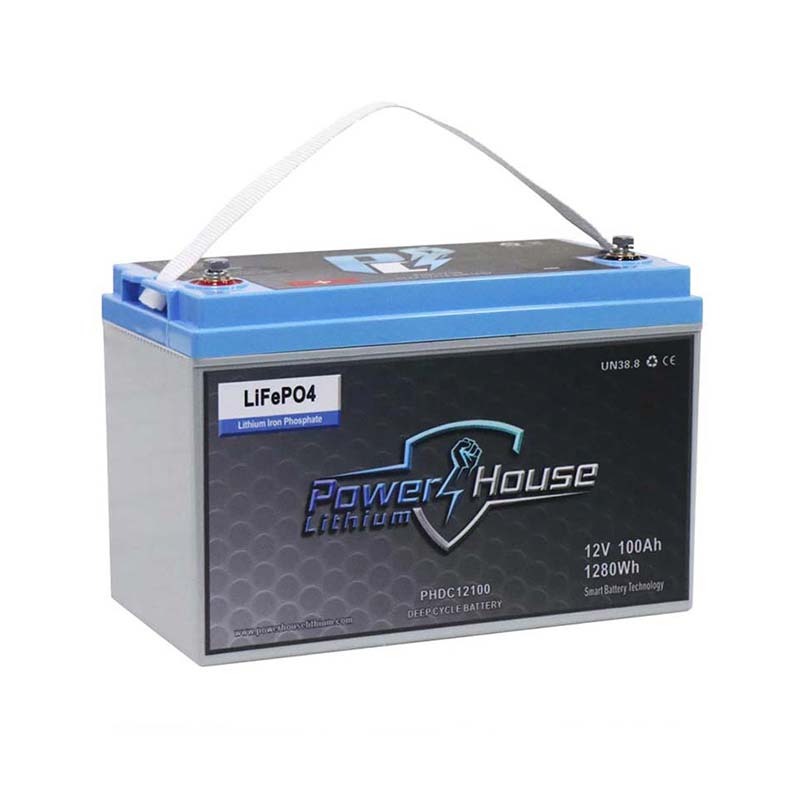 PowerHouse Lithium 12V 100Ah Deep Cycle Battery