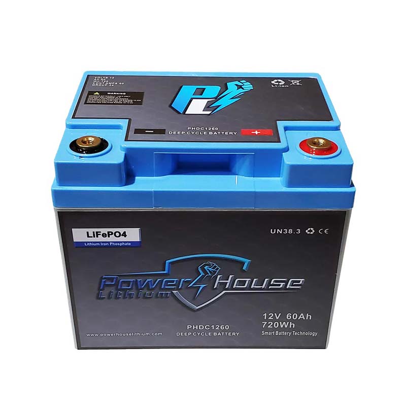 PowerHouse Lithium 12V 60Ah Deep Cycle Battery – PHL