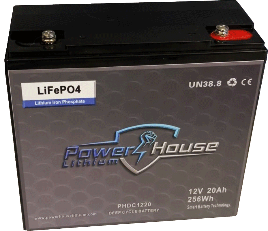 PowerHouse Lithium 12V 20Ah Deep Cycle Battery